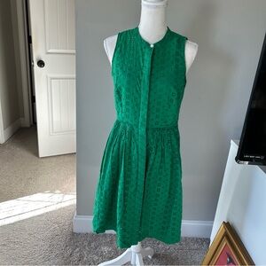 Vintage J.Crew Green Sleeveless Dress